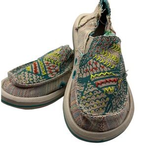 Sanuk Kids Scribble II Youth Sidewalk Surfer Shoe Size 10 Unisex (16)